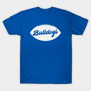 Retro Bulldogs Football T-Shirt